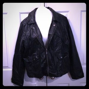 Faux leather jacket